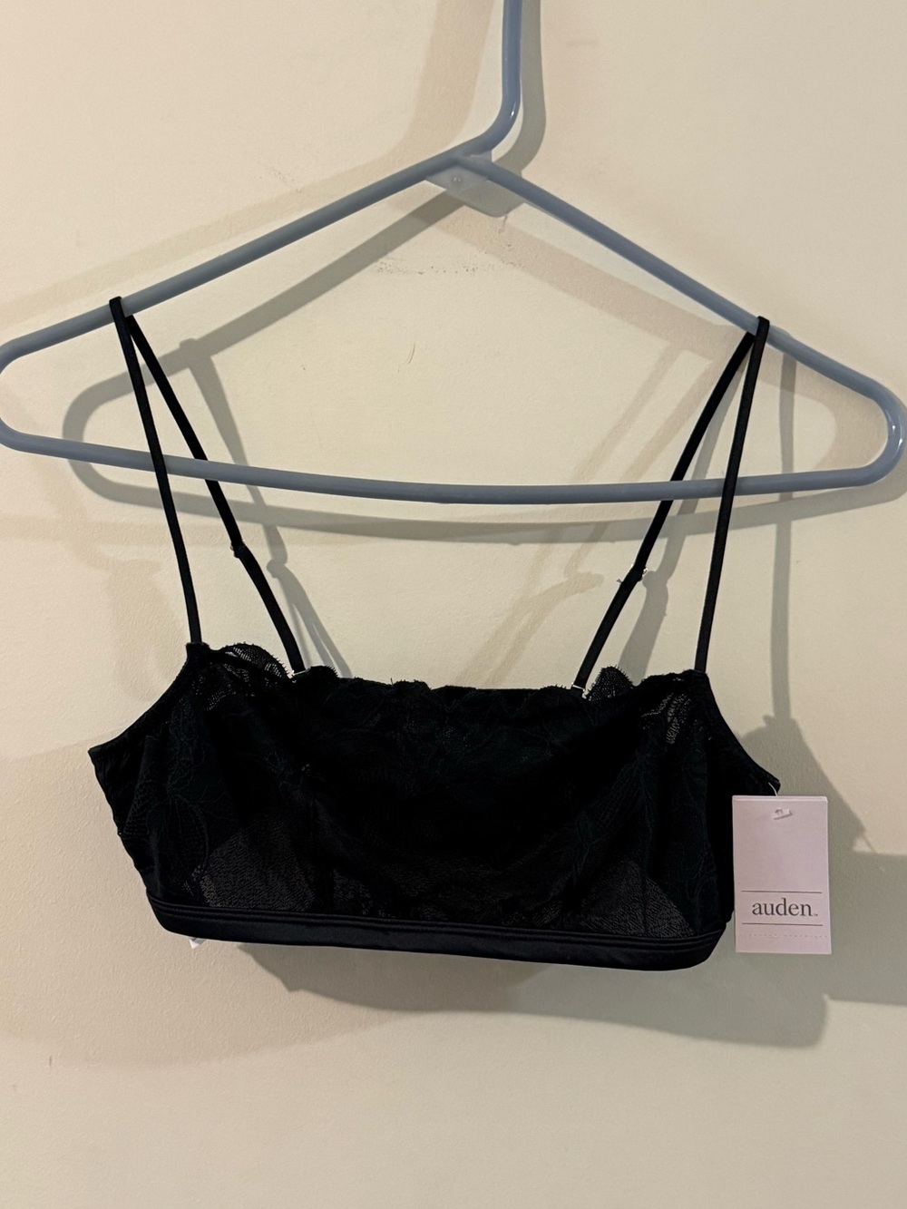 Black Lace Trim Bralette - Women Intimates